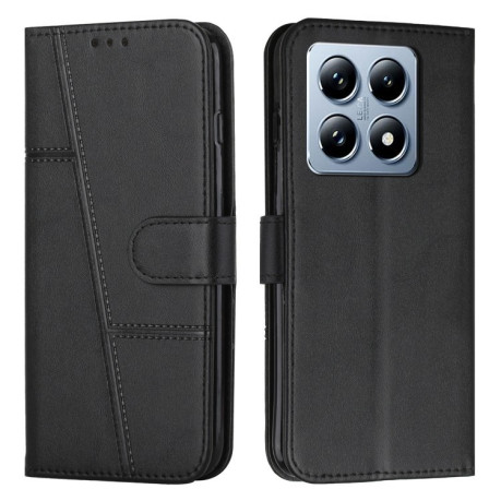 Чехол-книжка Stitching Calf Texture для Xiaomi 14T Pro - черный