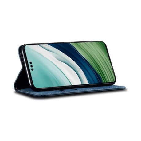 Чехол книжка Denim Texture Casual Style на Samsung Galaxy A35 5G - синий