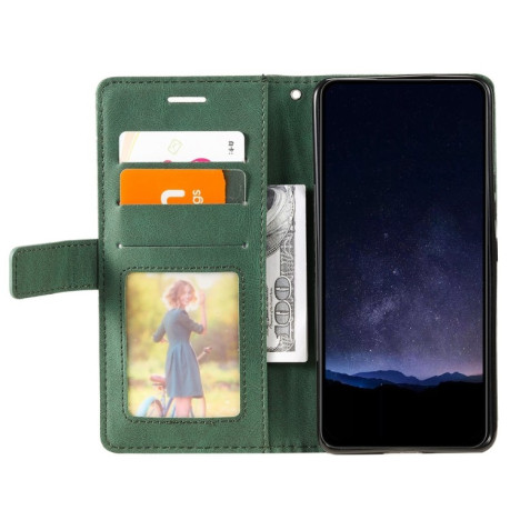 Чохол-книжка Skin Feel Splicing для iPhone 16 Pro Max - зелений