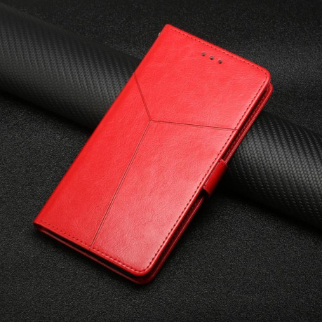 Чехол-книжка Y-shaped Pattern на Xiaomi Redmi Note 14 4G 164.48mm - красный