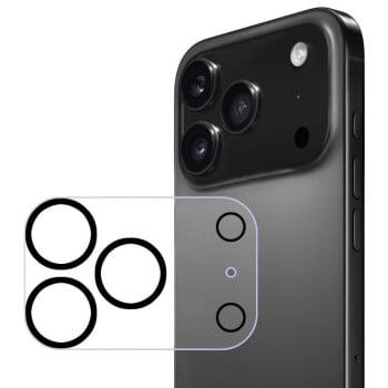 Защитное стекло на камеру ENKAY Hat-Prince 9H для iPhone 17 Pro - черное