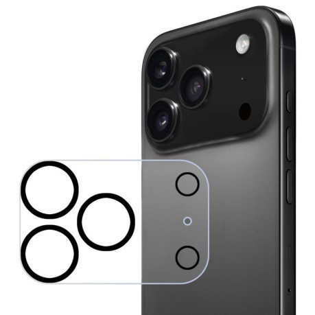 Защитное стекло на камеру ENKAY Hat-Prince 9H для iPhone 17 Pro - черное