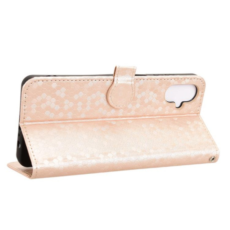 Чехол-книжка Honeycomb Dot для Samsung Galaxy M06 5G - золотой