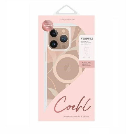 Оригінальний чохол Uniq Coehl Verdure Magnetic Charging для iPhone 16 Pro - Transparent