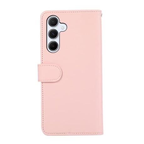Чехол-книжка ABEEL с фактурой Delicate защитой от сканирования RFID на Samsung Galaxy S25 FE 5G - розовый