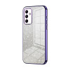 Ударозащитный чехол Gradient Glitter Powder Electroplated на Samsung Galaxy A05s - фиолетовый