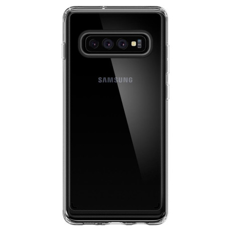 Оригинальный чехол Spigen Ultra Hybrid для Samsung Galaxy S10+ Plus Crystal Clear