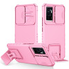 Протиударний чохол Stereoscopic Holder Sliding для Vivo V23e/S10e 5G - рожевий