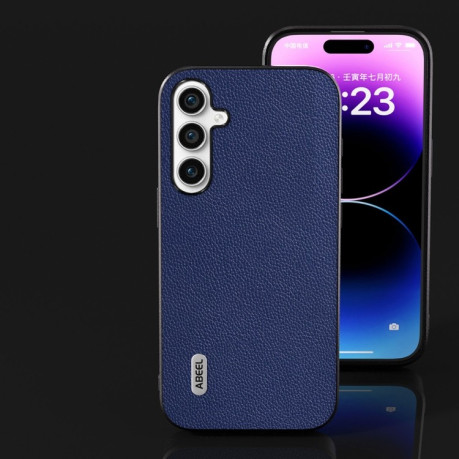 Чохол ABEEL Genuine Leather Luxury для Samsung Galaxy S23 FE 5G - синій
