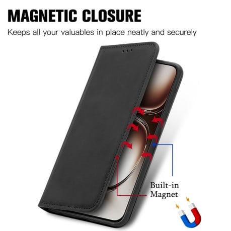 Чохол-книжка Retro Skin Feel Business Magnetic для OnePlus Nord 4 - чорний