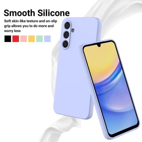 Силіконовий чохол Solid Color Liquid Silicone для Samsung Galaxy A16 5G - фіолетовий