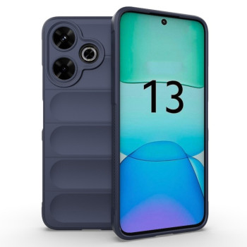 Силиконовый чехол Magic Flannel для Xiaomi Redmi 13 4G Global - синий