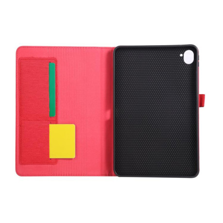 Чехол-книжка Fabric Leather для Xiaomi Redmi K Pad - красный
