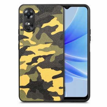 Противоударный чехол Camouflage для OPPO A17 - желтый