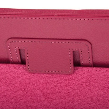 Чехол Litchi Texture Case пурпурно-красный для iPad Air