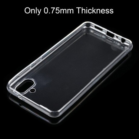 Ультратонкий силиконовый чехол 0.75mm на Samsung Galaxy A04 - прозрачный
