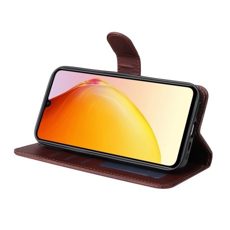 Чохол-книжка Classic Calf Texture Flip Leather для Vivo V25 5G/V25e 4G/X80 Lite - коричневий