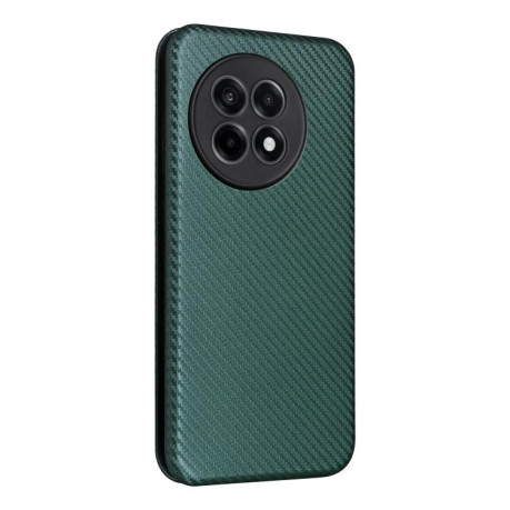 Чохол-книжка Carbon Fiber Texture на OnePlus 13R/Ace 5/Ace 5 Pro - зелений