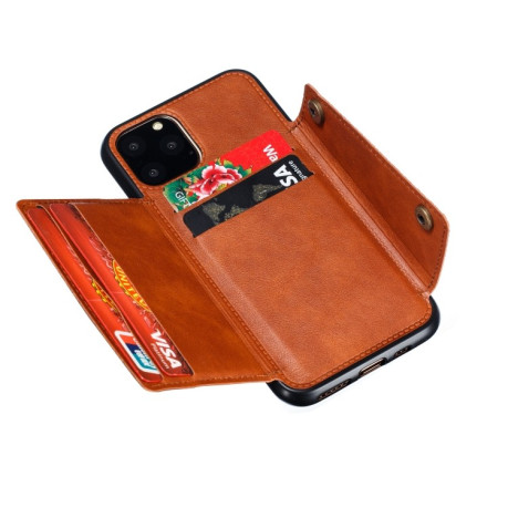 Протиударний чохол Magnetic with Card Slots на iPhone 12/12 Pro - коричневий
