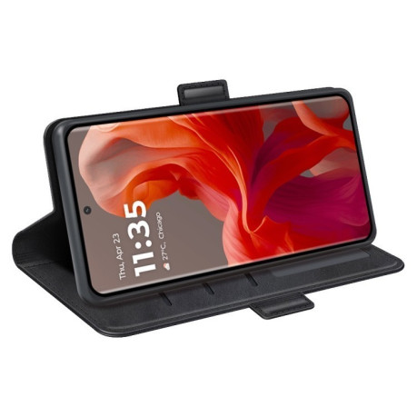 Чохол-книжка Dual-side Magnetic Buckle для Motorola Moto G85 5G - чорний