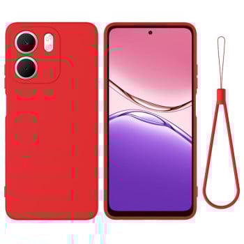 Силіконовий чохол Solid Color Liquid Silicone на OPPO A5x 4G/5G - червоний