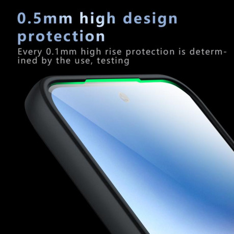 Противоударный чехол Armor Precise Hole PC Hybrid TPU для Xiaomi Poco F7 - черный