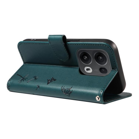 Чехол-книжка Dandelion Embossed Pattern Flip Leather для OPPO Reno13 Pro Global - синий