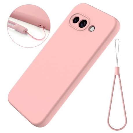 Силіконовий чохол Solid Color Liquid Silicone Google Pixel 9a - рожевий