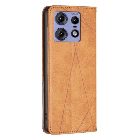 Чохол-книжка Rhombus Texture для Motorola Edge 50 Pro - жовтий
