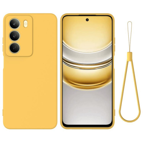 Силіконовий чохол Solid Color Liquid Silicone на Realme C75 5G / C73 5G - жовтий