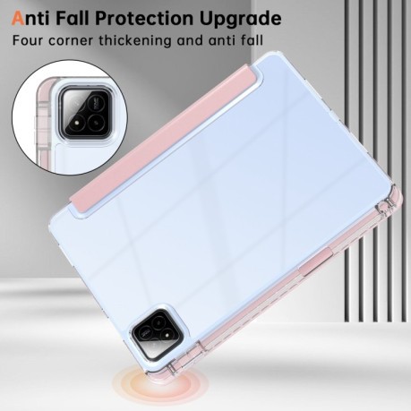 Чехол-книжка Clear Acrylic Demation Leather для Xiaomi Pad 7 / 7 Pro - розовый