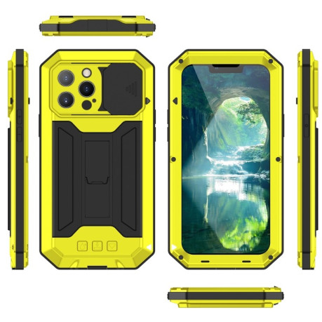 Протиударний чохол R-JUST Sliding для iPhone 13 Pro Max – жовтий