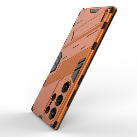 Противоударный чехол Punk Armor для Samsung Galaxy S23 Ultra 5G - оранжевый