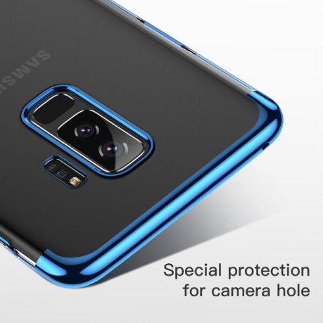 Чохол Baseus Samsung Galaxy S9+/Plus Fashion Glitter Electroplating Frame - синій