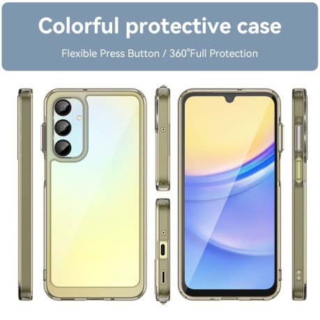 Противоударный чехол Colorful Acrylic Series для Samsung Galaxy A16 5G - прозрачно-серый