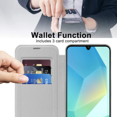 Чохол-книжка Shield MagSafe RFID Anti-theft Leather  для Samsung Galaxy A16 5G - сірий