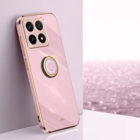 Чохол протиударний XINLI Straight Edge with Ring Holder для Xiaomi 14T Pro 5G Global - фіолетовий