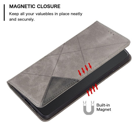 Чохол-книжка Rhombus Texture для Samsung Galaxy S25+ 5G - сірий