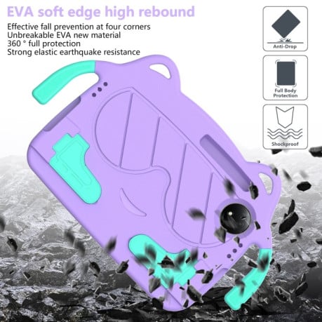 Протиударний чохол Ice Baby EVA Shockproof Hard для Xiaomi Redmi Pad 4G SE 8.7 2024 - Light Purple+Mint Green