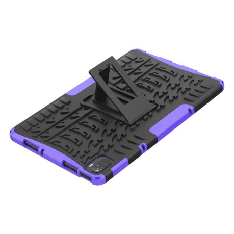 Противоударный чехол Tire Texture для Xiaomi Pad 5 / 5 Pro - фиолетовый