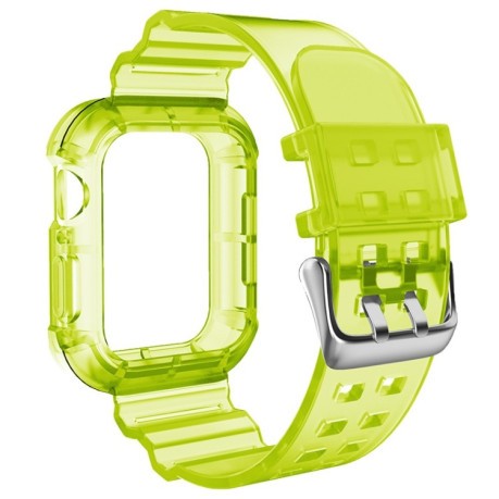 Спортивный ремешок Transparent для Apple Watch Series 8/7 41mm / 40mm / 38mm - желтый