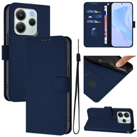Чохол-книжка Skin Feel Solid Color Leather Xiaomi Redmi Note 14 4G 164.48mm - синій