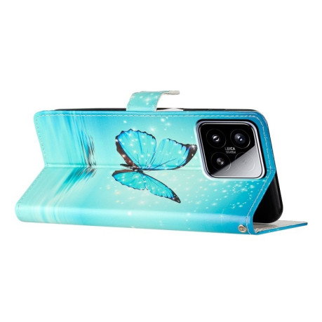 Чохол-книжка Colored Drawing Pattern для Xiaomi 15 - Butterfly