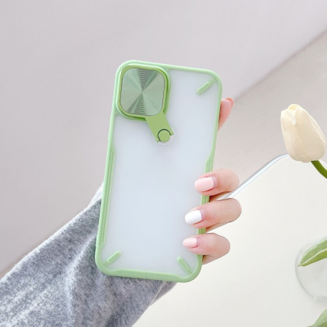 Противоударный чехол Lens Cover для iPhone 11 Pro Max - светло-зеленый