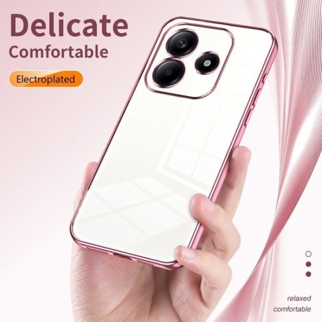 Противоударный чехол Space Fine Hole для Xiaomi Redmi Note 14 5G - фиолетовый