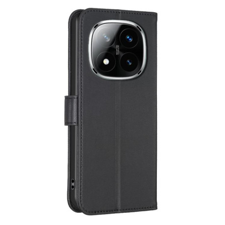 Чохол-книжка Four-leaf Clasp Embossed на Redmi Note 14 Pro 4G - чорний