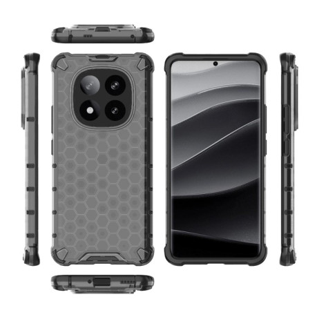 Противоударный чехол Honeycomb на Xiaomi Redmi Note 14 Pro+ 5G - черный