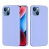 Силиконовый чехол Solid Color Liquid на iPhone 15 - фиолетовый