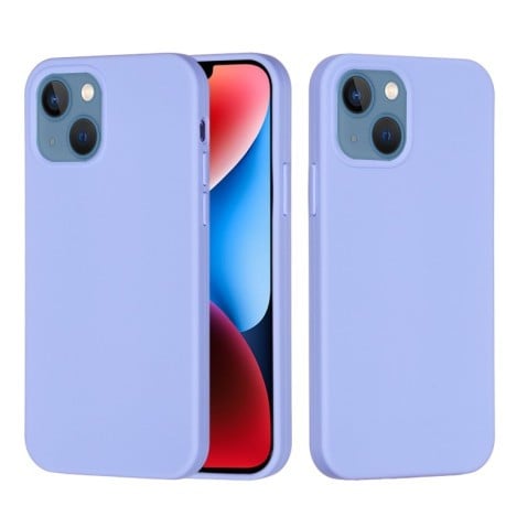 Силіконовий чохол Solid Color Liquid на iPhone 15 - фіолетовий