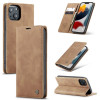 Кожаный чехол CaseMe-013 Multifunctional на iPhone 14/13 - коричневый